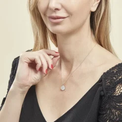 Histoire d'Or Collier Argent Eugenien Oxydes De Zirconium Discount