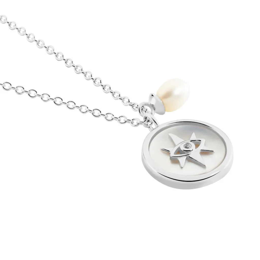 Histoire d'Or Collier Argent Glad Perle De Culture Oxydes De Zirconium Best