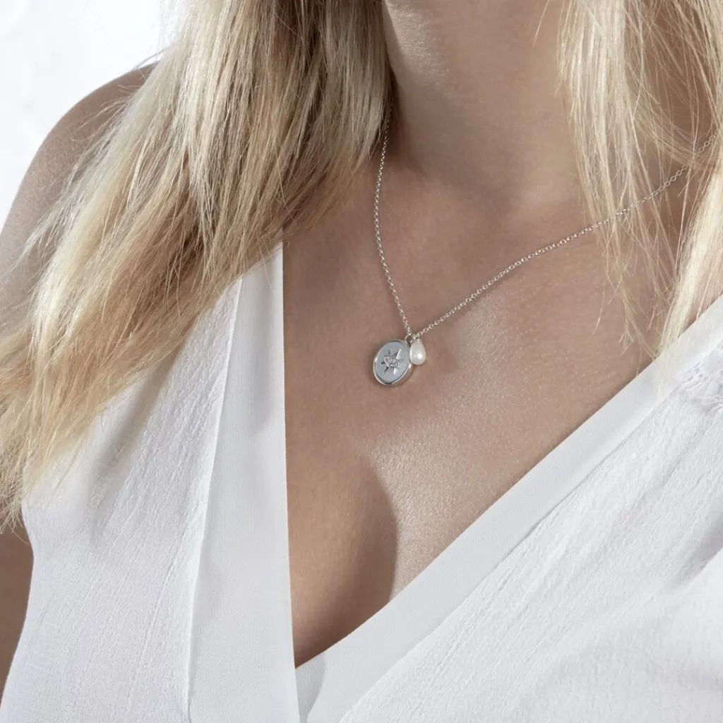 Histoire d'Or Collier Argent Glad Perle De Culture Oxydes De Zirconium Best