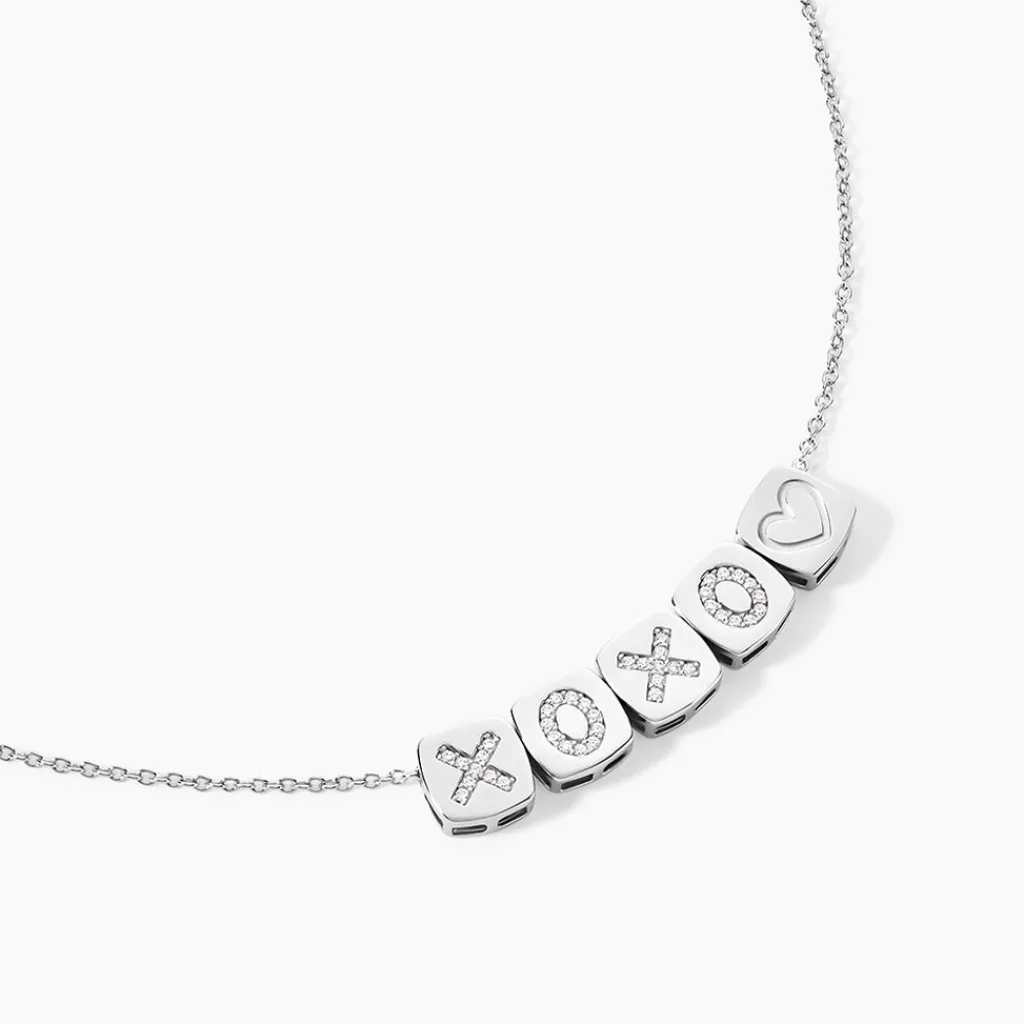 Histoire d'Or Collier Argent Hendrick Cubes Oxydes De Zirconium