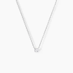 Histoire d'Or Collier Argent Lylwenn Oxydes De Zirconium argent blanc oxyde Discount