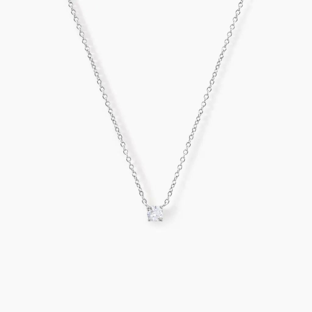 Histoire d'Or Collier Argent Lylwenn Oxydes De Zirconium argent blanc oxyde Discount