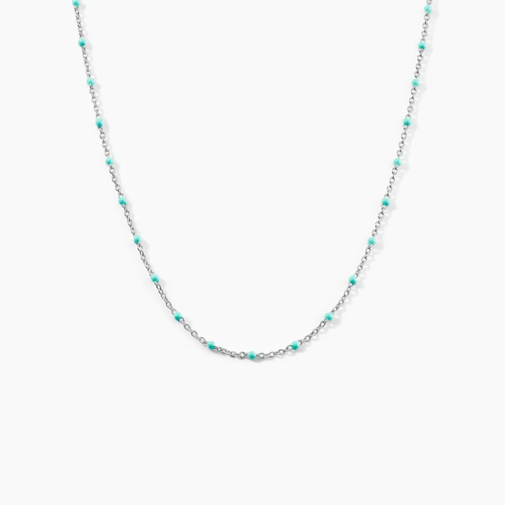 Histoire d'Or Collier Argent Polka argent blanc Best