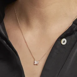 Histoire d'Or Collier Argent Rose Anne-lise Oxyde De Zirconium New