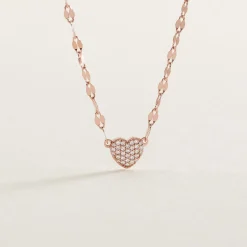 Histoire d'Or Collier Argent Rose Varinia Oxydes De Zirconium Sale