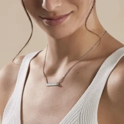 Histoire d'Or Collier Argent Rosule Oxydes De Zirconium