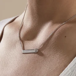 Histoire d'Or Collier Argent Rosule Oxydes De Zirconium