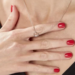 Histoire d'Or Collier Argent Shelan Oxydes De Zirconium New