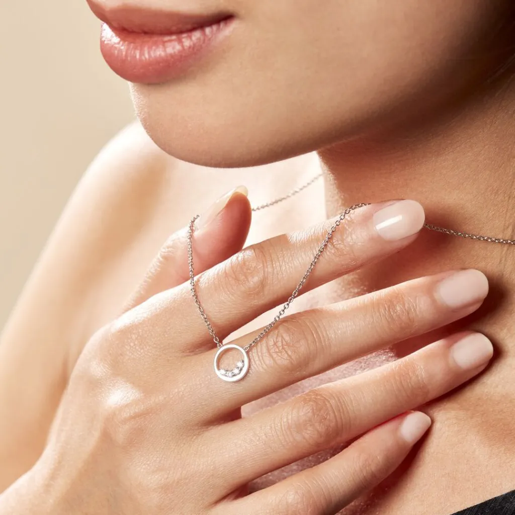 Histoire d'Or Collier Argent Vivence Oxydes De Zirconium Online