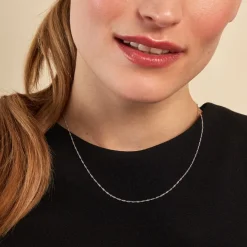 Histoire d'Or Collier Arletty Argent Blanc Best