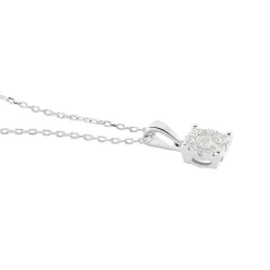 Histoire d'Or Collier Artemis Or Blanc Diamant Hot