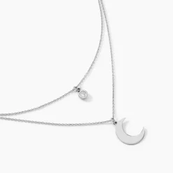 Histoire d'Or Collier Astre Argent Blanc Oxyde De Zirconium Best