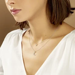 Histoire d'Or Collier Astre Argent Blanc Oxyde De Zirconium Best