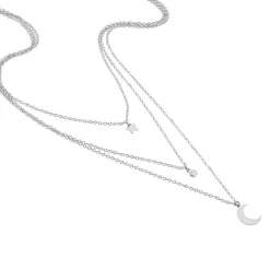 Histoire d'Or Collier Astre Argent Blanc Oxyde De Zirconium New