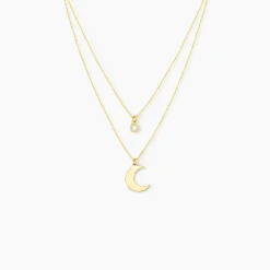 Histoire d'Or Collier Astre Argent Doré Oxyde De Zirconium Discount