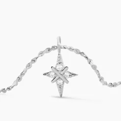 Histoire d'Or Collier Astre Precieux Argent Blanc Oxyde De Zirconium Sale