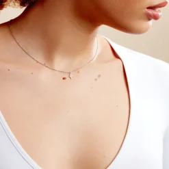 Histoire d'Or Collier Astre Precieux Argent Blanc Oxyde De Zirconium Sale