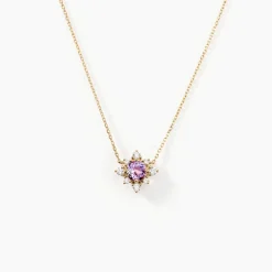 Histoire d'Or Collier Astrithr Or Jaune Améthyste Oxyde De Zirconium or jaune améthyste violet Best