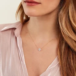 Histoire d'Or Collier Astrithr Or Jaune Topaze Oxyde De Zirconium or jaune topaze bleu sky Discount