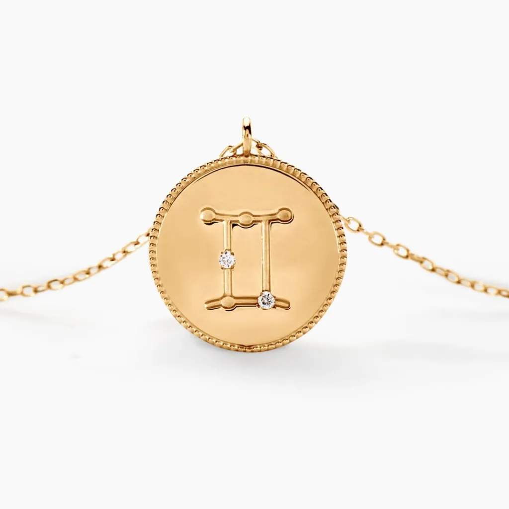 Histoire d'Or Collier Astrolae Or Jaune Diamant Discount