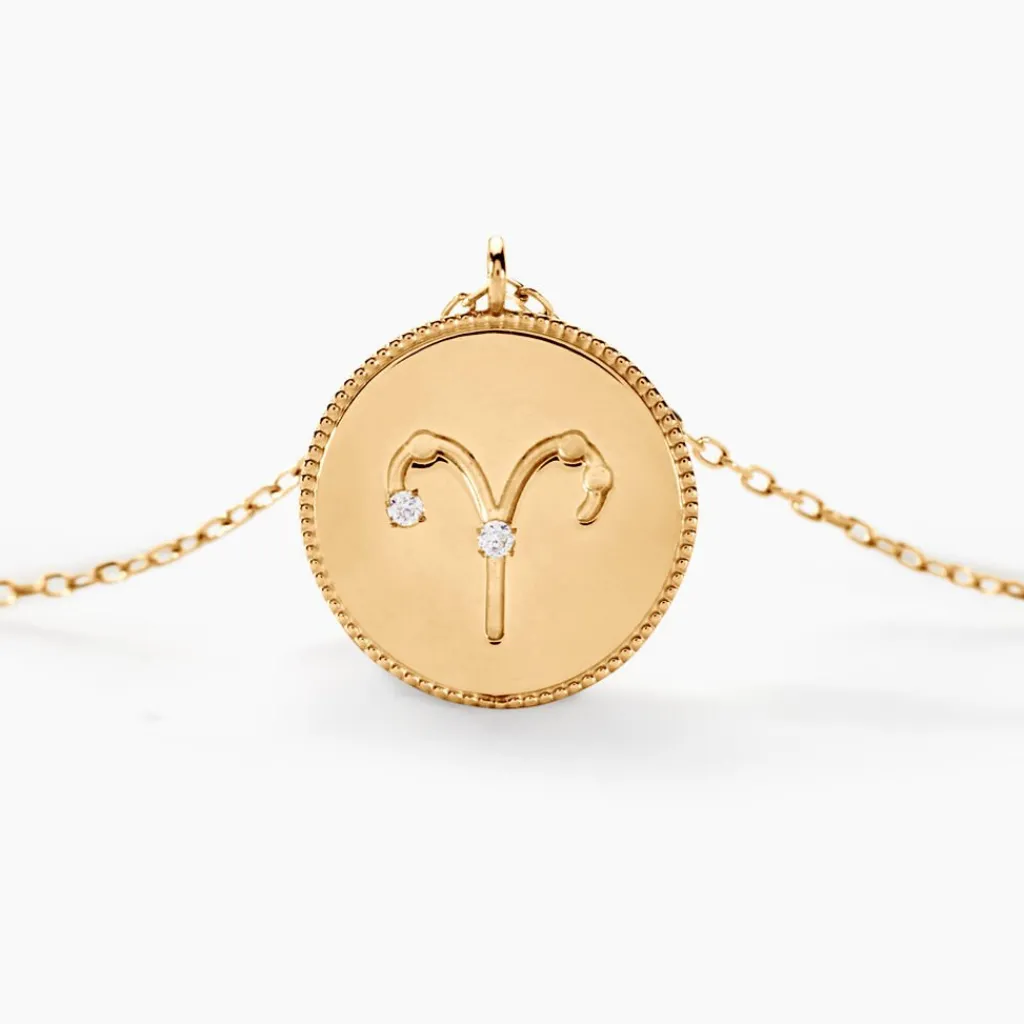 Histoire d'Or Collier Astrolae Or Jaune Diamant Clearance