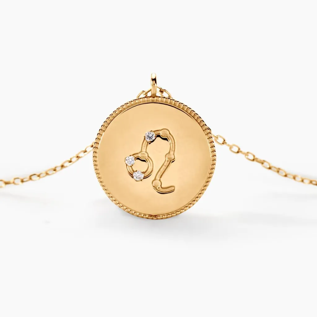 Histoire d'Or Collier Astrolae Or Jaune Diamant Best