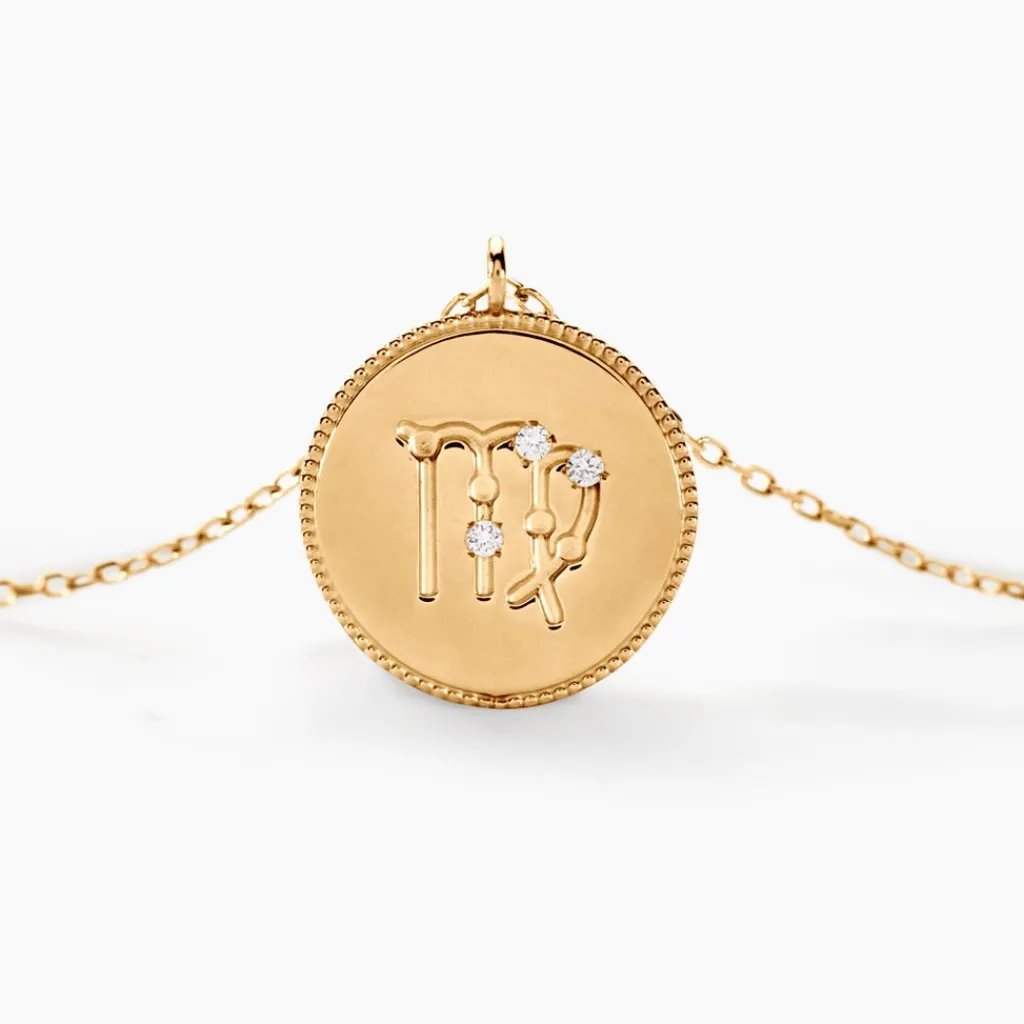 Histoire d'Or Collier Astrolae Or Jaune Diamant Clearance