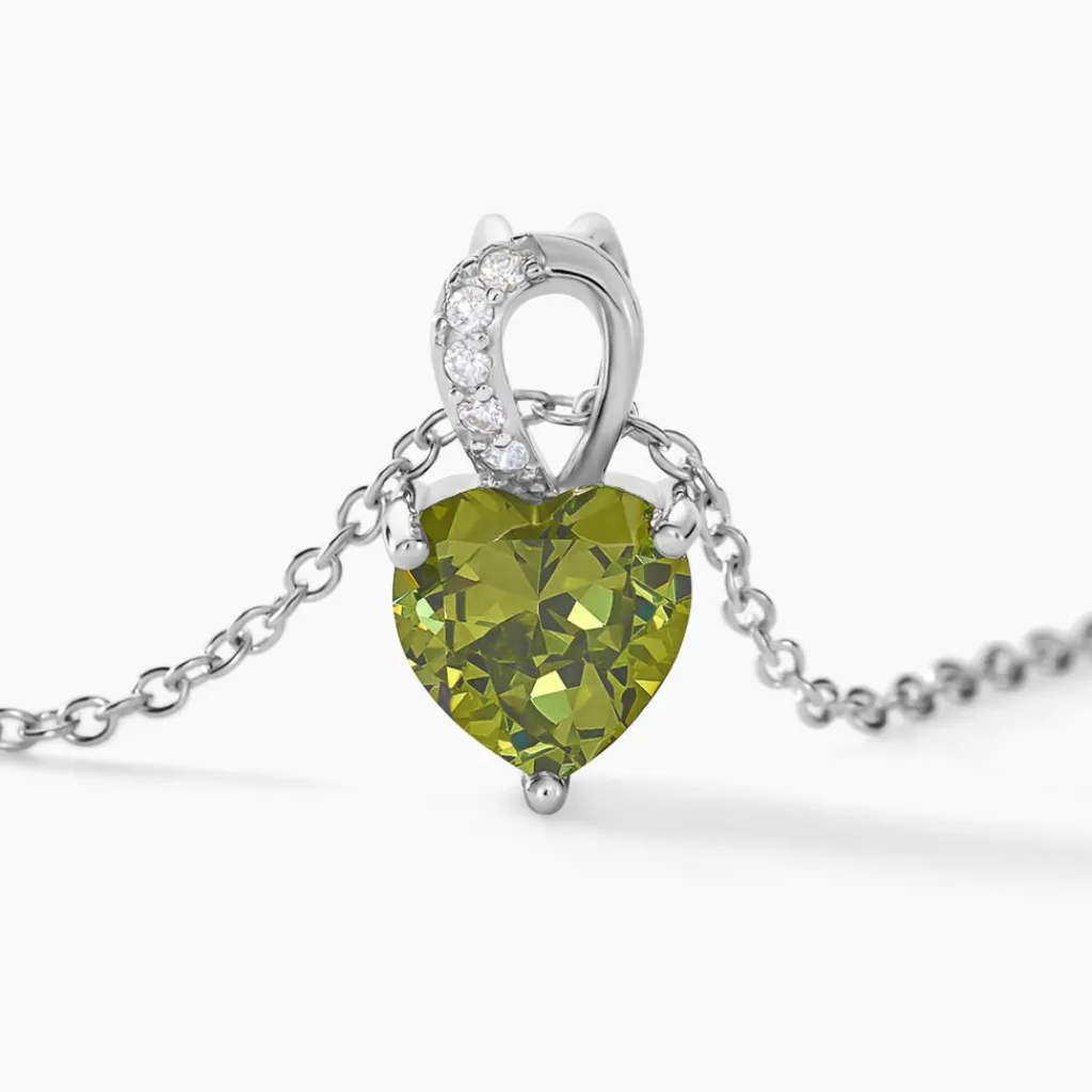 Histoire d'Or Collier Atieno Argent Blanc Oxyde De Zirconium argent blanc oxyde vert Discount