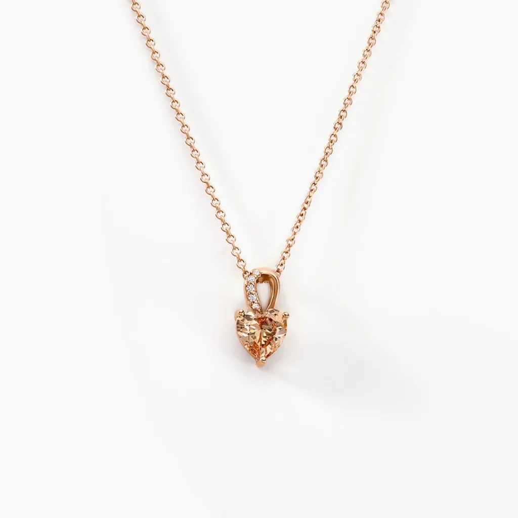 Histoire d'Or Collier Atieno Argent Rose Oxyde De Zirconium argent rose oxyde champagne Discount