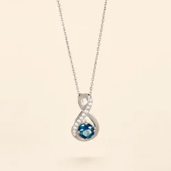 Histoire d'Or Collier Augusta Or Blanc Topaze Et Oxyde De Zirconium Discount