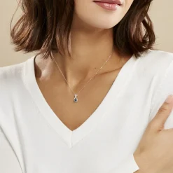 Histoire d'Or Collier Augusta Or Blanc Topaze Et Oxyde De Zirconium Discount