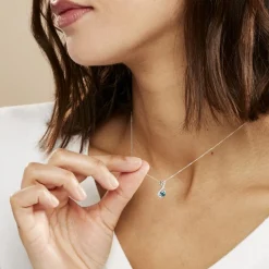 Histoire d'Or Collier Augusta Or Blanc Topaze Et Oxyde De Zirconium Discount