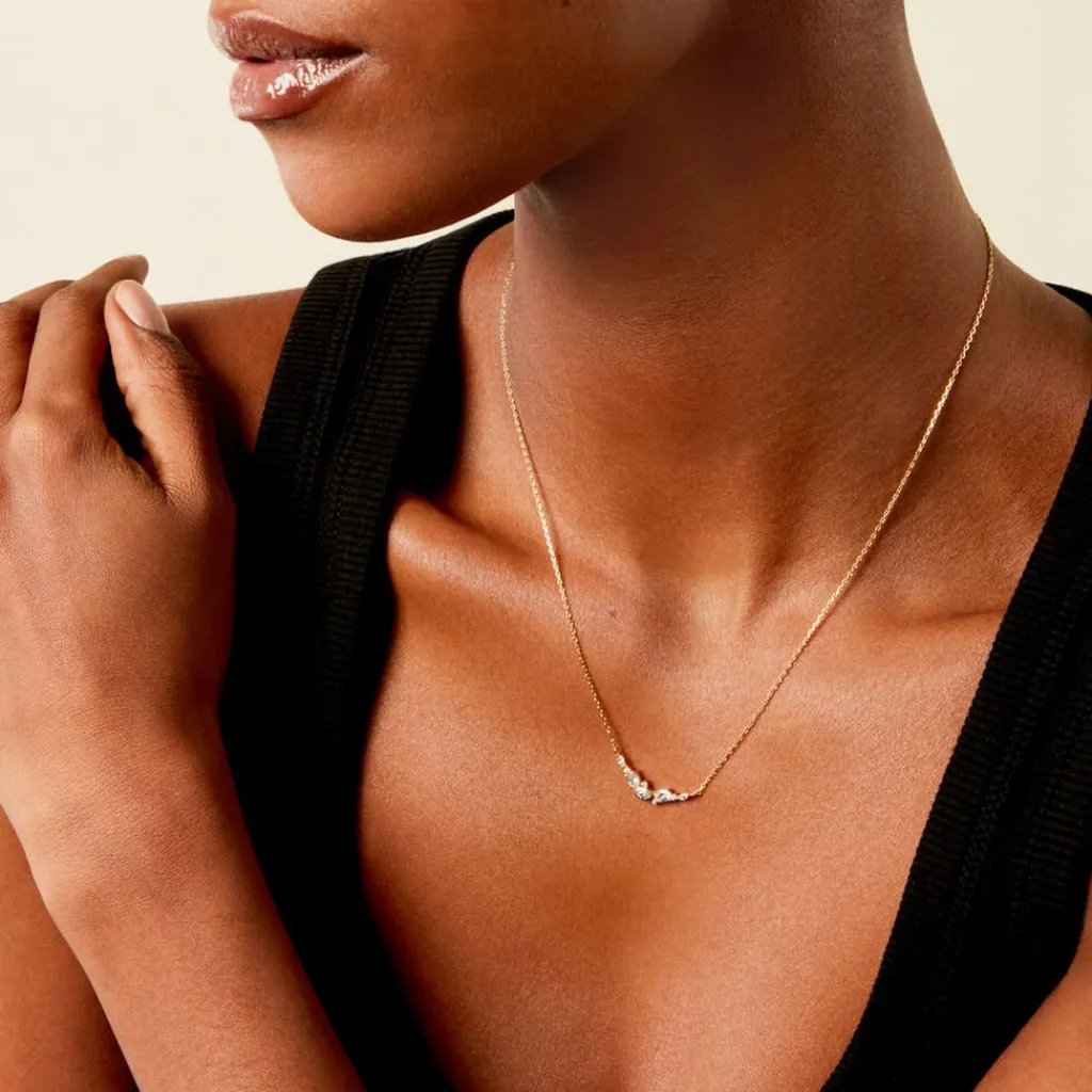 Histoire d'Or Collier Aurena Plaqué Or Jaune Oxyde De Zirconium Online