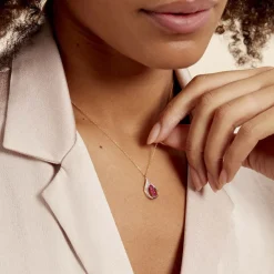 Histoire d'Or Collier Aurora Or Jaune Rubis Et Diamant Sale