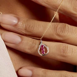 Histoire d'Or Collier Aurora Or Jaune Rubis Et Diamant Sale