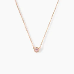 Histoire d'Or Collier Auxana Argent Rose Oxyde De Zirconium argent rose oxyde violet