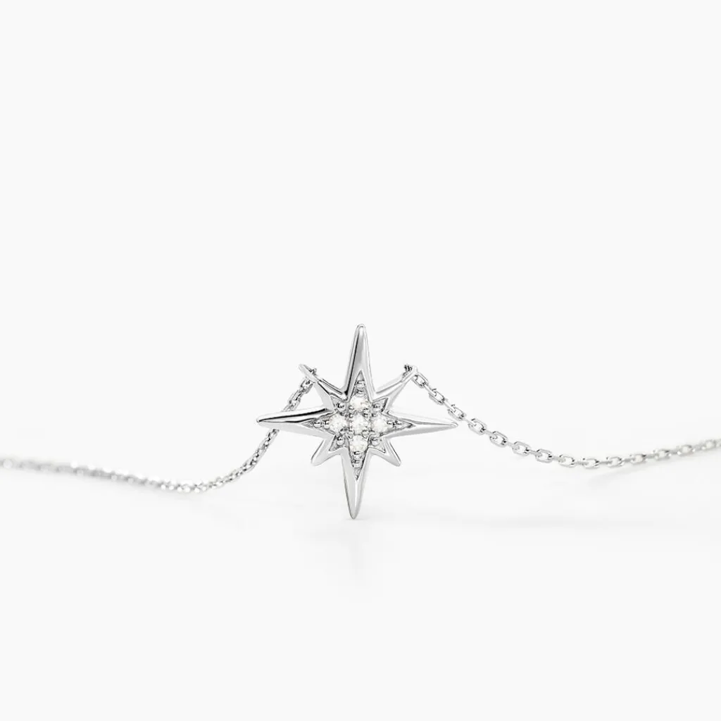 Histoire d'Or Collier Aveline Or Blanc Diamant Discount