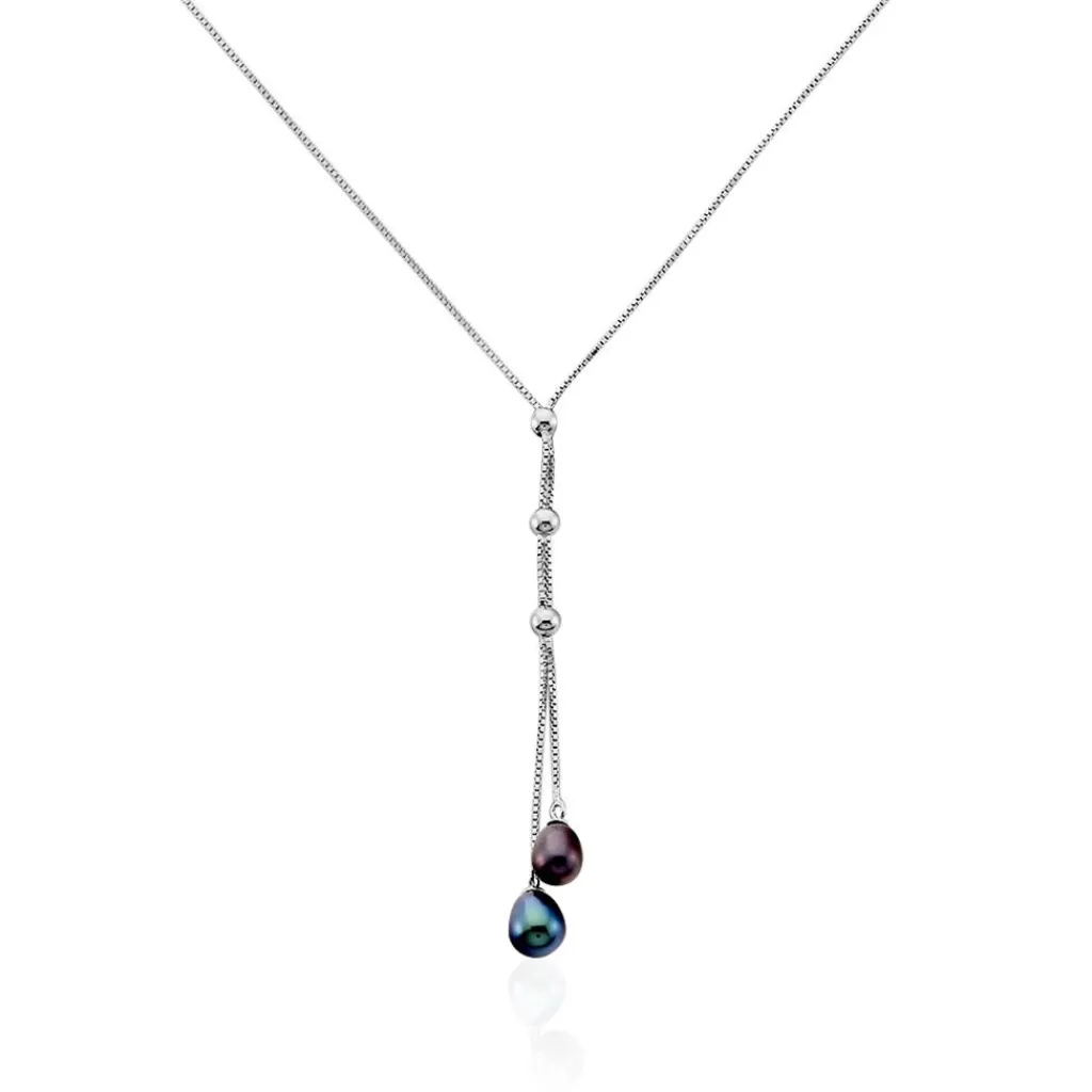 Histoire d'Or Collier Axell Argent Blanc Perle De Culture