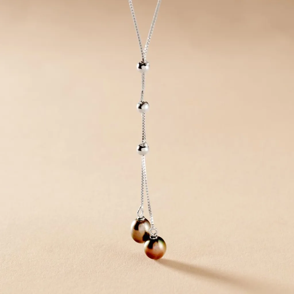 Histoire d'Or Collier Axell Argent Blanc Perle De Culture