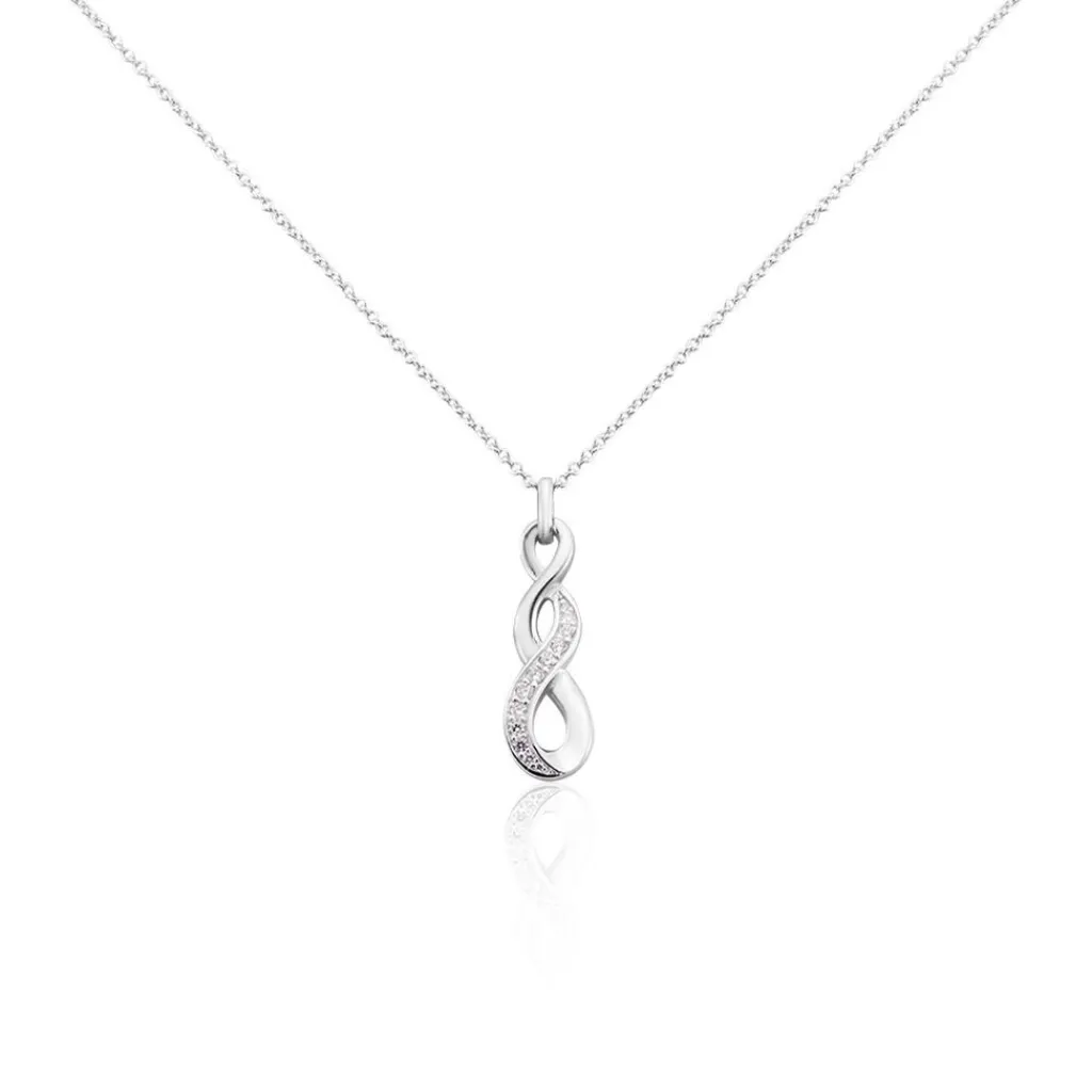 Histoire d'Or Collier Ayhan Argent Blanc Oxyde De Zirconium New