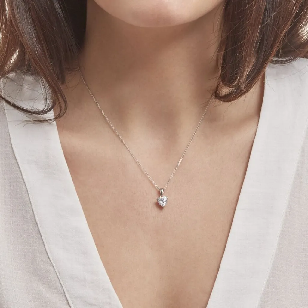 Histoire d'Or Collier Azenor Argent Blanc Oxyde De Zirconium Outlet