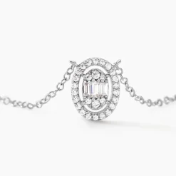 Histoire d'Or Collier Baroque Party Argent Blanc Oxyde De Zirconium Clearance