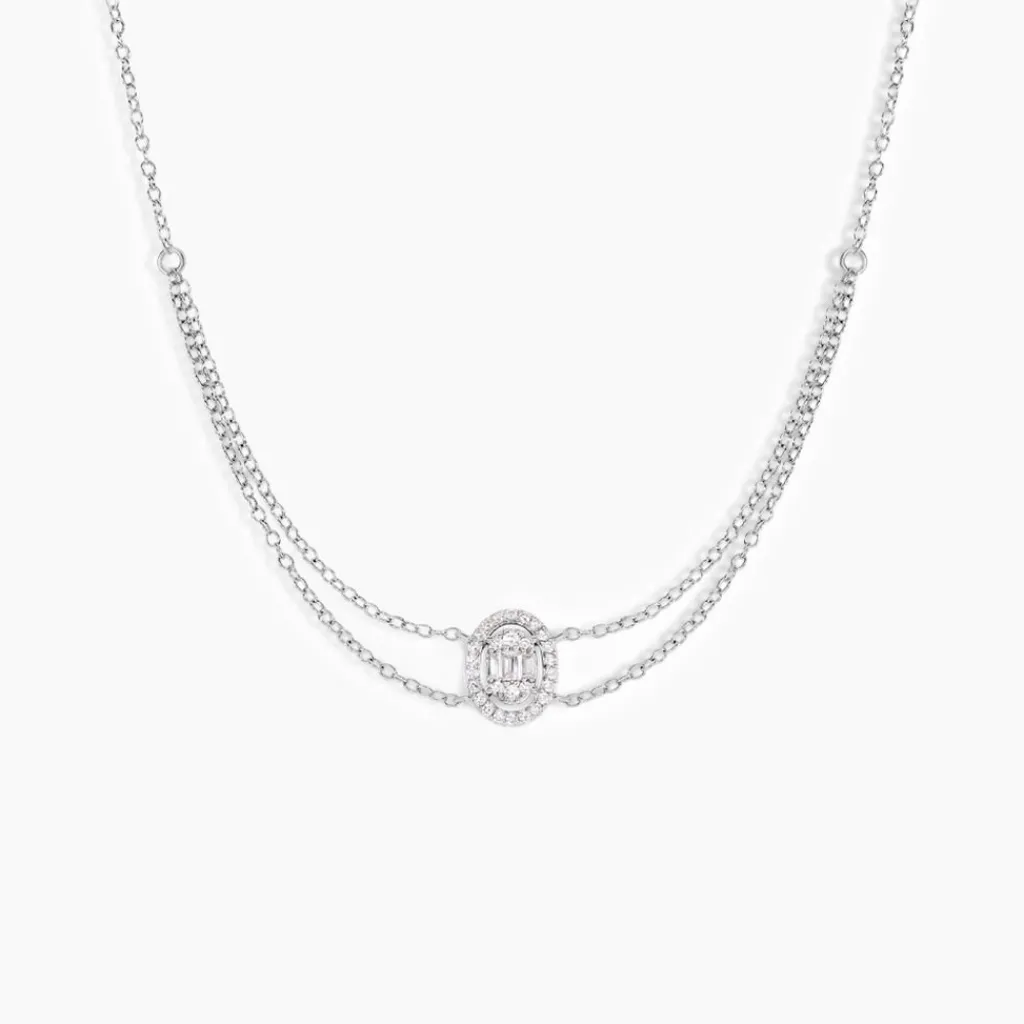 Histoire d'Or Collier Baroque Party Argent Blanc Oxyde De Zirconium Best