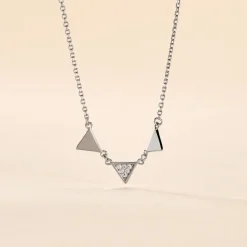 Histoire d'Or Collier Bartoumieu Argent Blanc Oxyde De Zirconium Sale