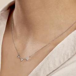 Histoire d'Or Collier Bartoumieu Argent Blanc Oxyde De Zirconium Sale