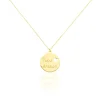 Histoire d'Or Collier Benedicte Message Or Jaune Sale
