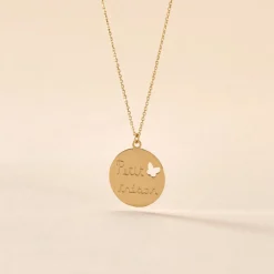Histoire d'Or Collier Benedicte Message Or Jaune Sale