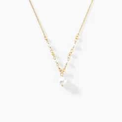 Histoire d'Or Collier Bindy Or Jaune Perle De Culture Online