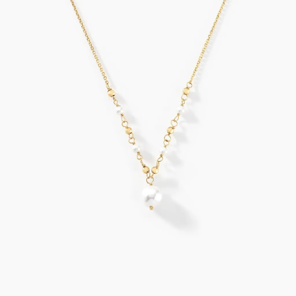 Histoire d'Or Collier Bindy Or Jaune Perle De Culture Online