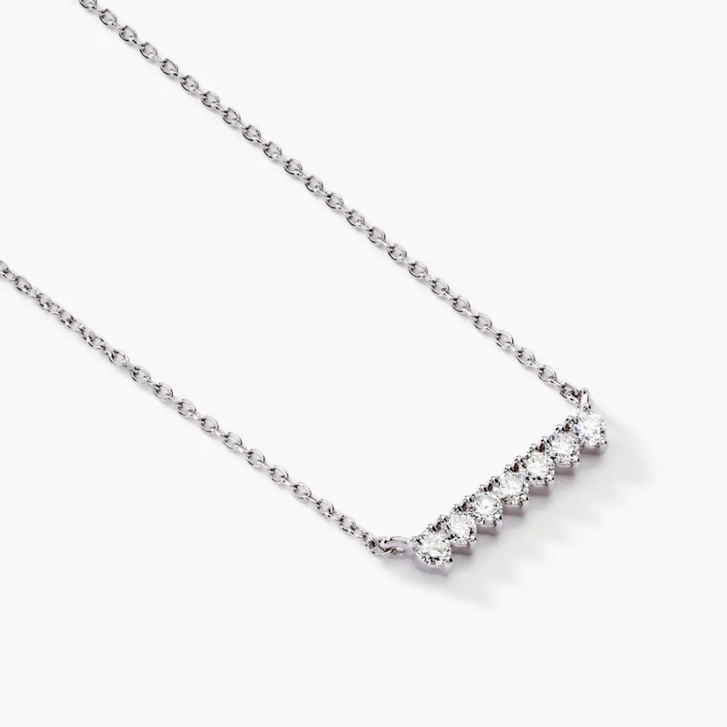 Histoire d'Or Collier Blitalia Or Blanc Diamant Synthétique Sale